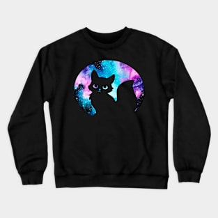 Cute Galaxy Fox Silhouette Crewneck Sweatshirt